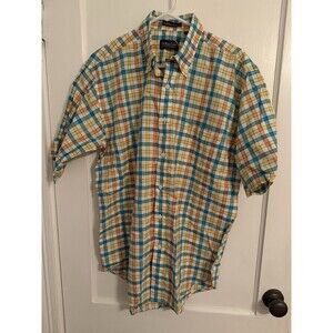 F.A. MacCluer Men's M Summer Cotton Multicolor Long Sleeve Button Down Shirt